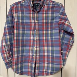Boys Ralph Lauren Multicolor Plaid Button Down Shirt